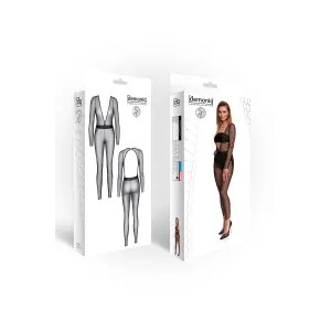 Schwarz/silbernes Jumpsuit STEdvige001 von Demoniq Silver Touch Collection