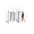 Langer schwarz/silberner Rock STChiara001 von Demoniq Silver Touch Collection