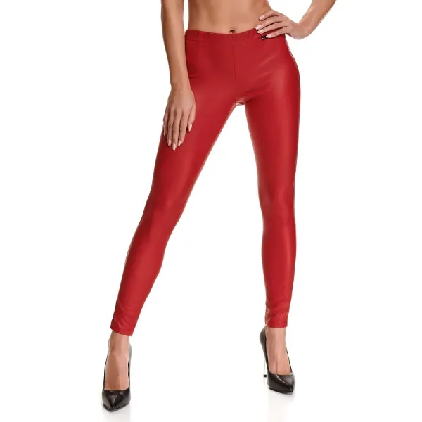 Rote Leggings BRLidia001 von Demoniq Black Rose 2.0 Collection | Fesselliebe.de