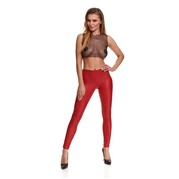 Rote Leggings BRLidia001 von Demoniq Black Rose 2.0 Collection | Fesselliebe.de