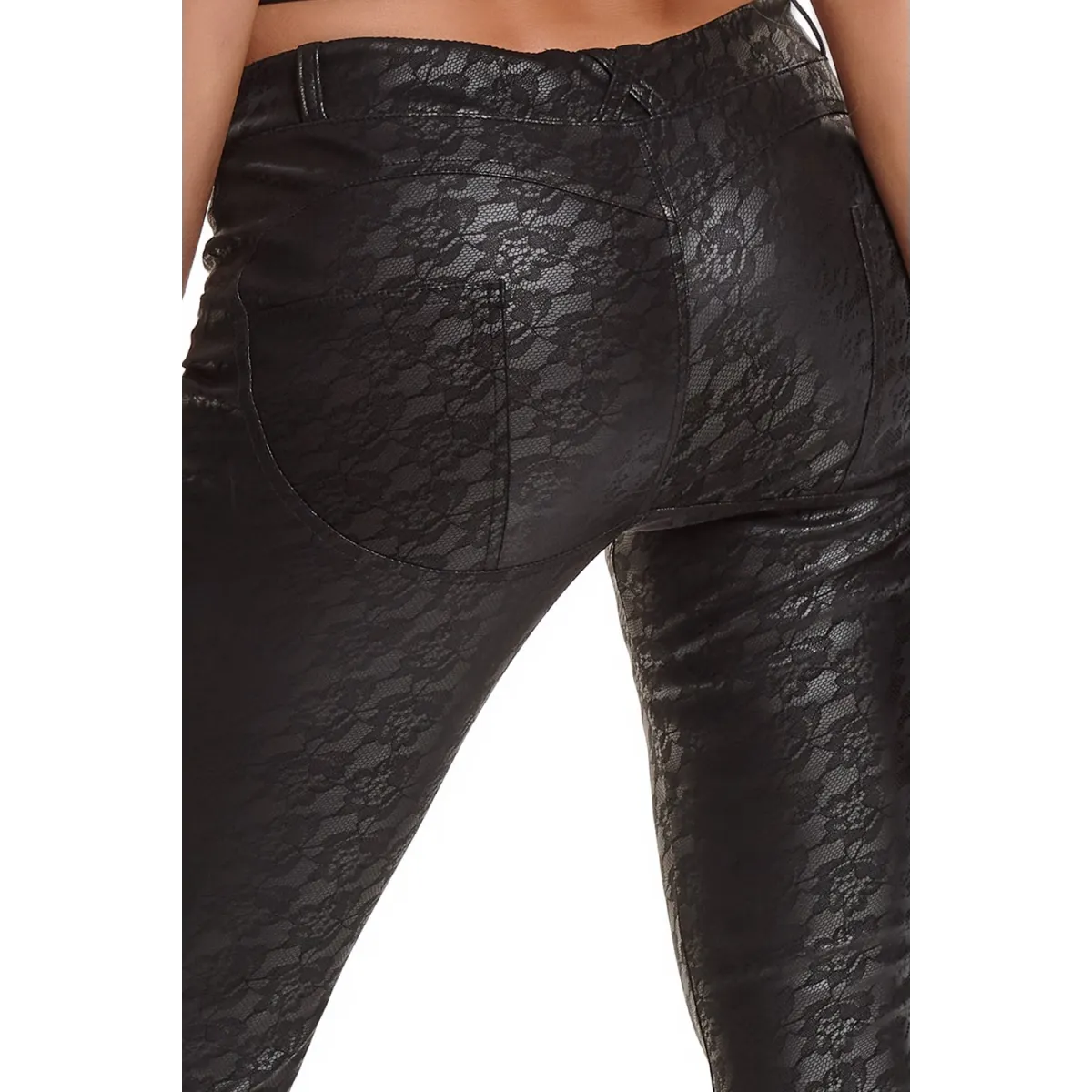 Schwarze Leggings BRConstanza001 von Demoniq Black Rose 2.0 Collection | Fesselliebe.de