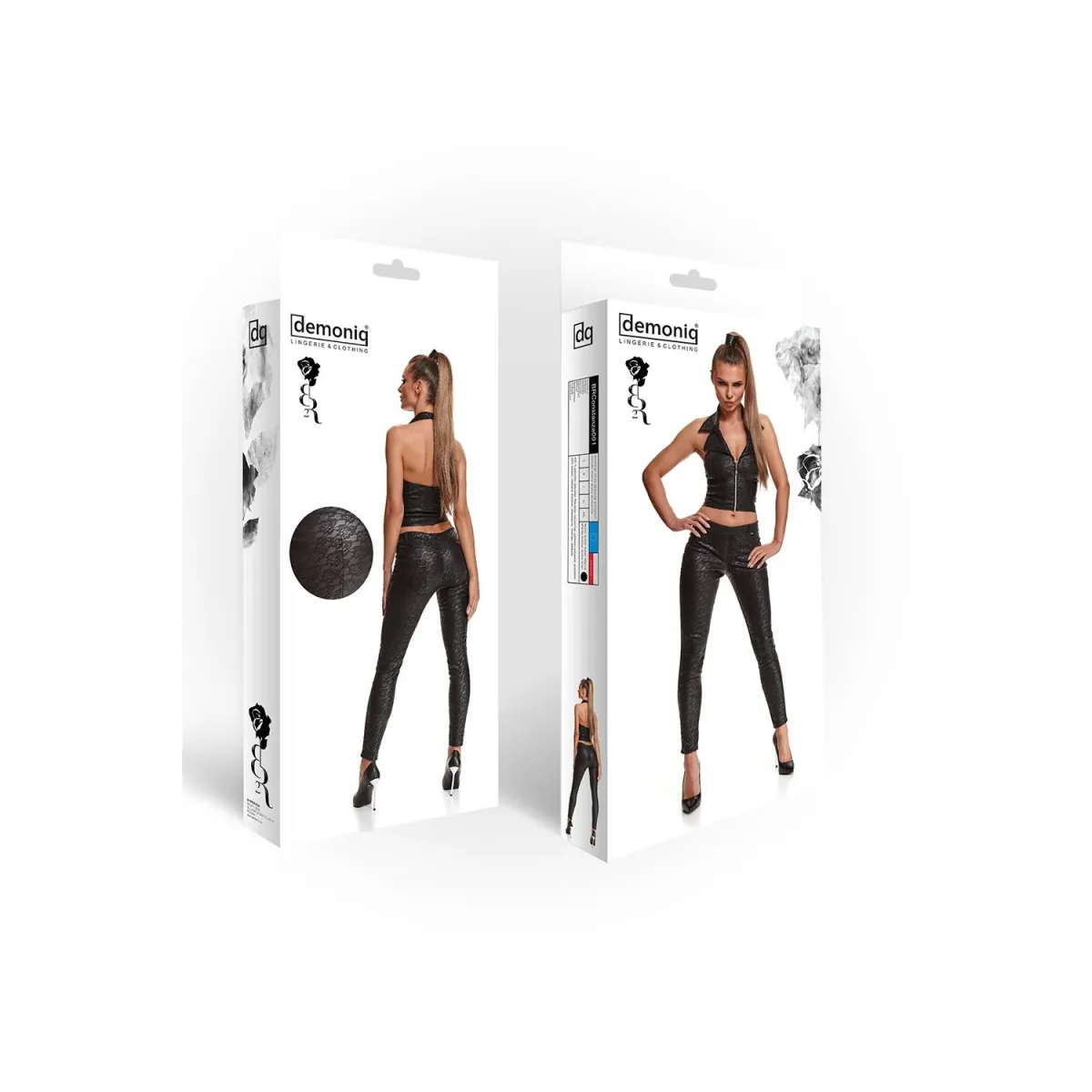 Schwarze Leggings BRConstanza001 von Demoniq Black Rose 2.0 Collection | Fesselliebe.de