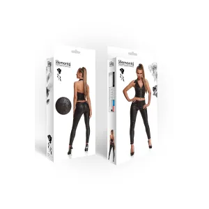 Schwarze Leggings BRConstanza001 von Demoniq Black Rose 2.0 Collection