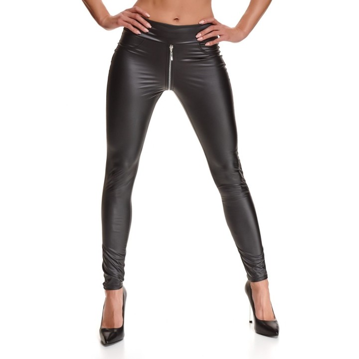 Schwarze Leggings BRMaddalena001 von Demoniq Black Rose 2.0 Collection | Fesselliebe.de