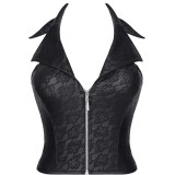 Schwarzes Top BRLudmila001 von Demoniq Black Rose 2.0 Collection | Fesselliebe.de