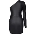 Schwarzes Minikleid BRFelicia001 von Demoniq Black Rose 2.0 Collection