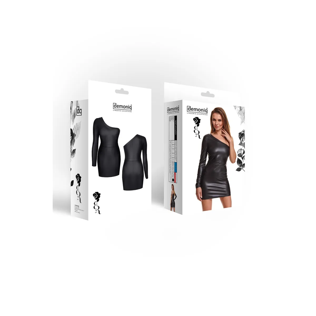 Schwarzes Minikleid BRFelicia001 von Demoniq Black Rose 2.0 Collection | Fesselliebe.de