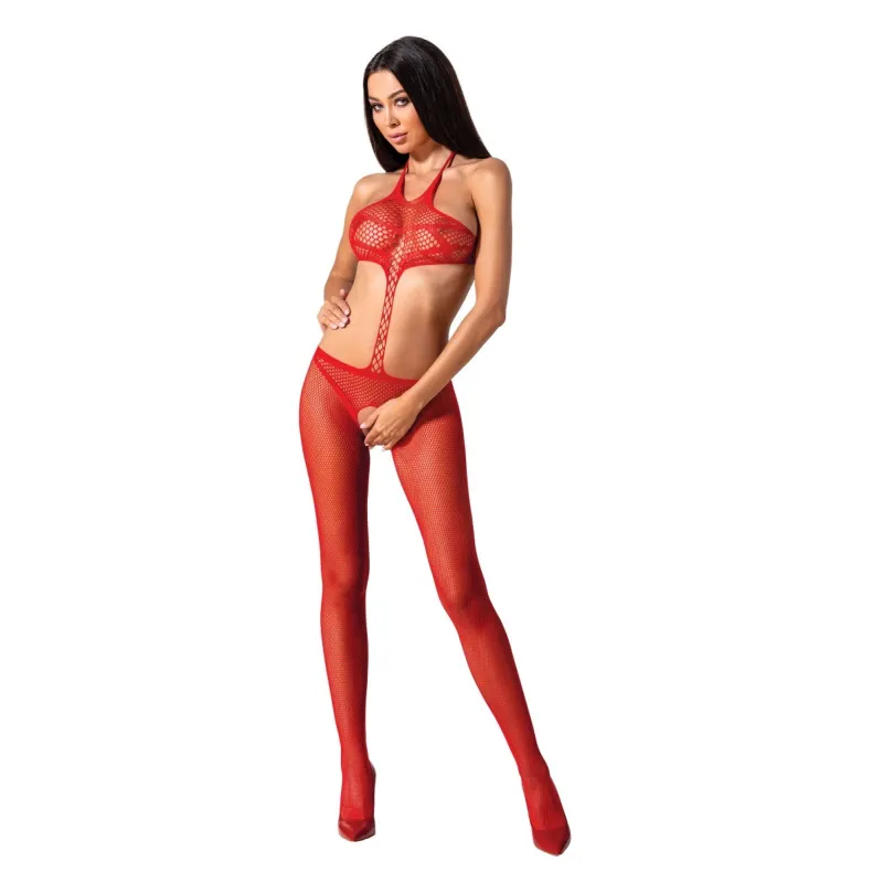 Roter ouvert Bodystocking BS080 von Passion | Fesselliebe.de