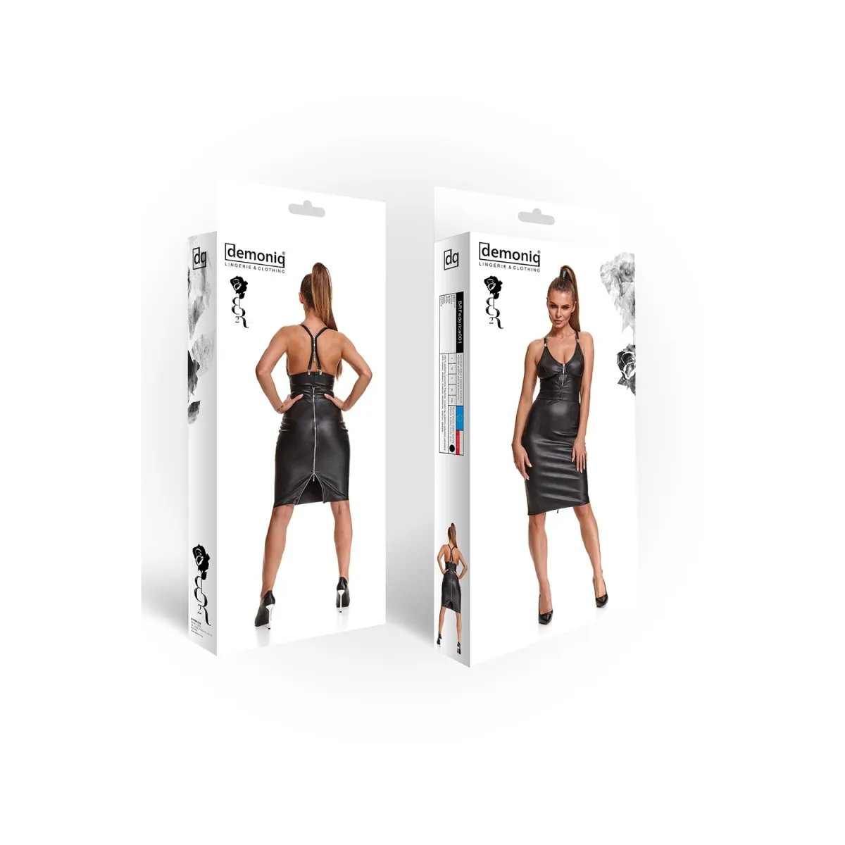 Schwarzer Rock BRFederica001 von Demoniq Black Rose 2.0 Collection | Fesselliebe.de