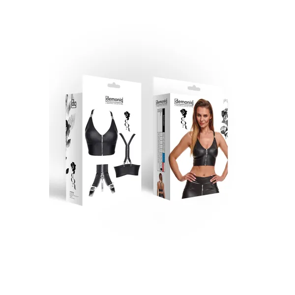 Schwarzes Damen-Top BRZita001 von Demoniq Black Rose 2.0 Collection | Fesselliebe.de