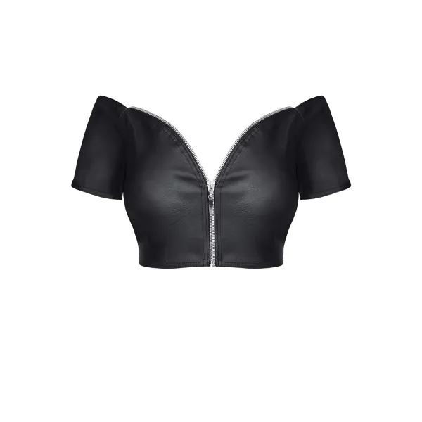 Schwarzes Damen-Top BRMarina001 von Demoniq Black Rose 2.0 Collection | Fesselliebe.de