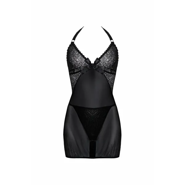 Schwarzes Negligee AA051750 von Anais Apparel Plus Size | Fesselliebe.de