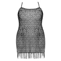 Schwarzes Netzkleid AA051954 von Anais Apparel Plus Size