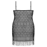 Schwarzes Netzkleid AA051954 von Anais Apparel Plus Size | Fesselliebe.de