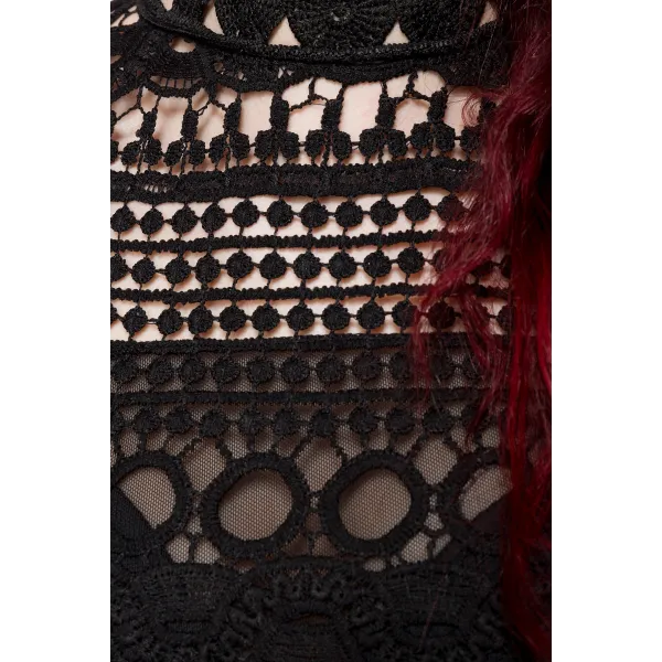 Schwarzer Langarm-Body 90021 von Ocultica | Fesselliebe.de