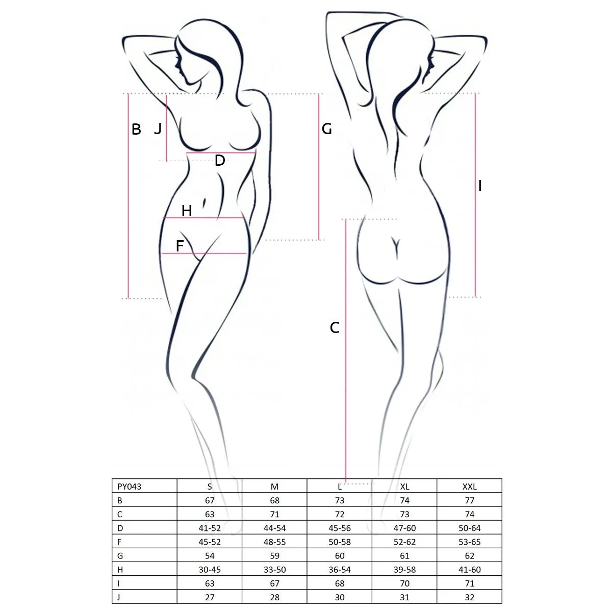 Pinker Pyjama PY043 von Passion | Fesselliebe.de