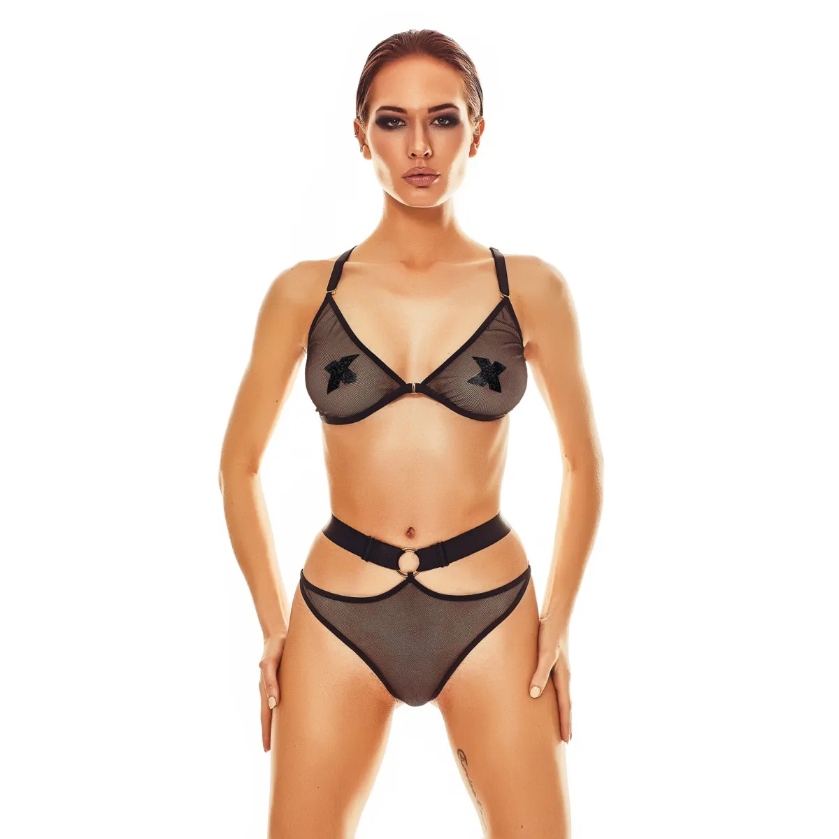 Schwarzes Set AA052439 von Anais Apparel | Fesselliebe.de