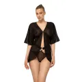 Schwarze Robe AA052445 von Anais Apparel