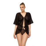 Schwarze Robe AA052445 von Anais Apparel | Fesselliebe.de