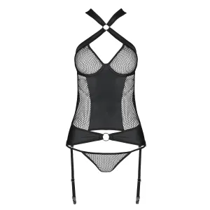 Schwarzes Corset PA596153 von Passion