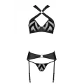 Schwarzes 3-teilges Set PA596210 von Passion