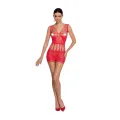 Rotes Netzkleid BS090 von Passion