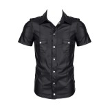 Herren Hemd RMLuca001 schwarz von Regnes Fetish Planet | Fesselliebe.de