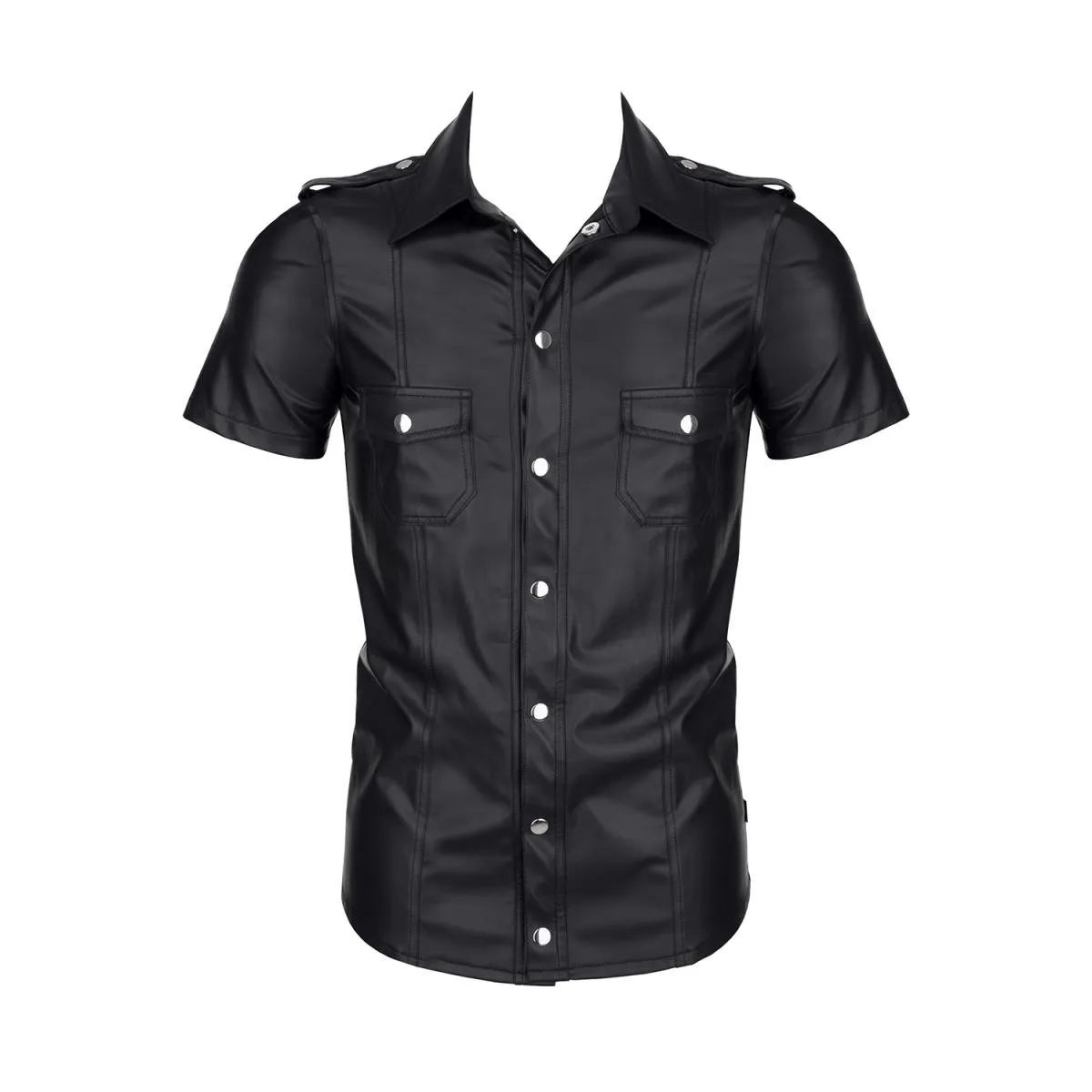 Herren Hemd RMLuca001 schwarz von Regnes Fetish Planet | Fesselliebe.de