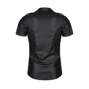 Herren Hemd RMLuca001 schwarz von Regnes Fetish Planet