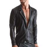 Herren Jacke RMGiorgio001 schwarz von Regnes Fetish Planet | Fesselliebe.de