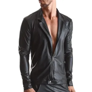 Herren Jacke RMGiorgio001 schwarz von Regnes Fetish Planet