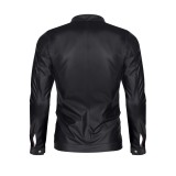Herren Jacke RMGiorgio001 schwarz von Regnes Fetish Planet | Fesselliebe.de