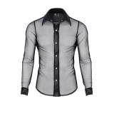 Herren Hemd RMCesare001 schwarz von Regnes Fetish Planet | Fesselliebe.de
