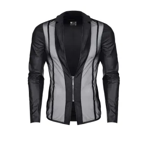 Herren Jacke RMDaniele001 schwarz von Regnes Fetish Planet