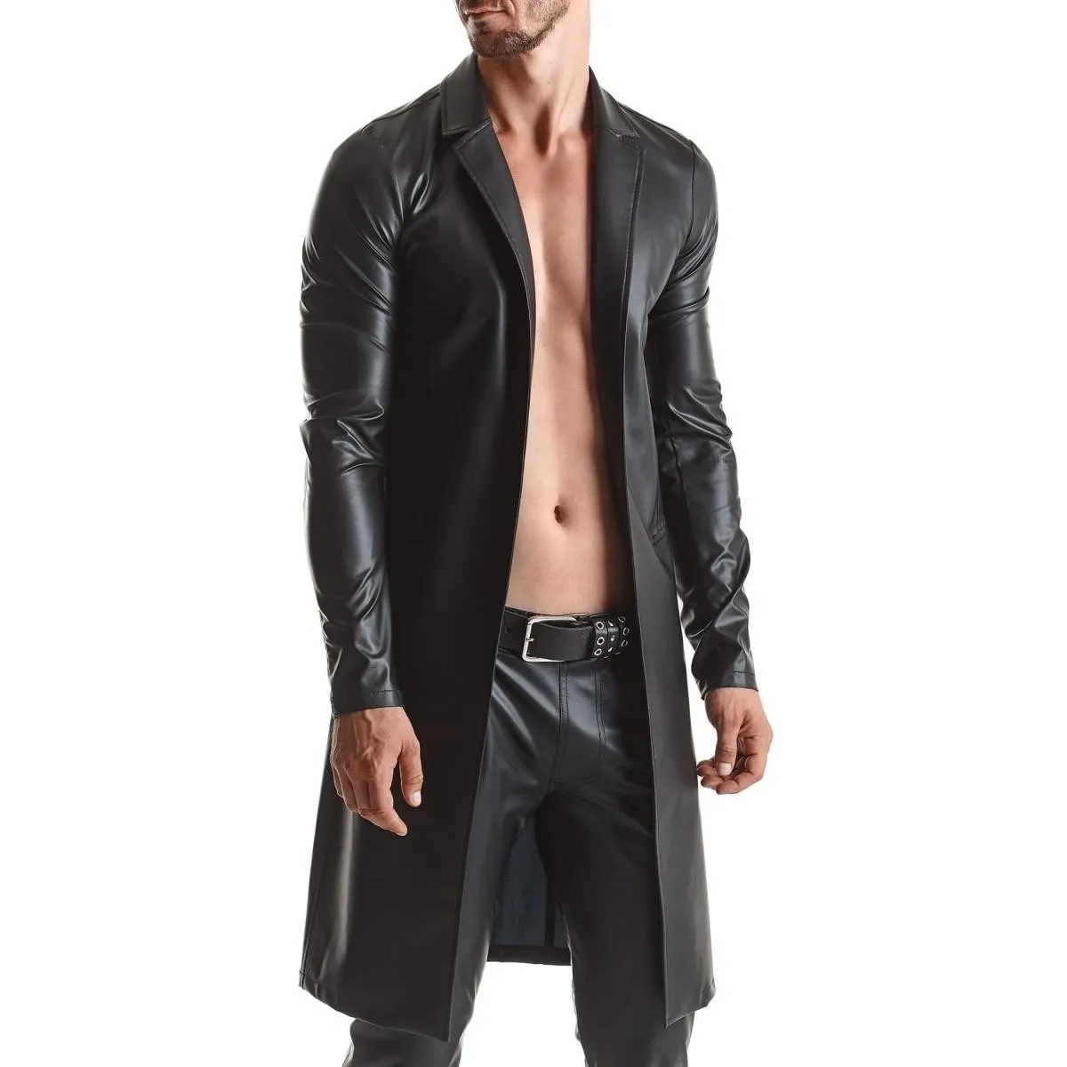Herren Mantel RMSergio001 schwarz von Regnes Fetish Planet | Fesselliebe.de