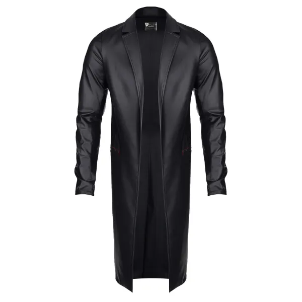 Herren Mantel RMSergio001 schwarz von Regnes Fetish Planet | Fesselliebe.de