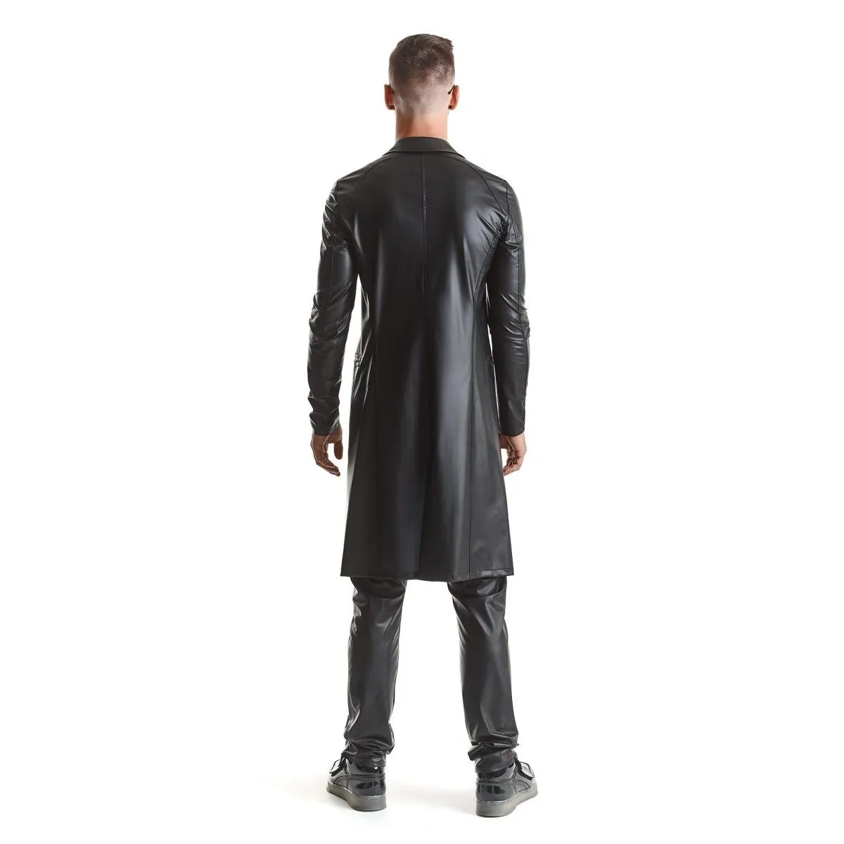Herren Mantel RMSergio001 schwarz von Regnes Fetish Planet | Fesselliebe.de