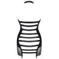 Schwarzes Straps-Kleid LXPriscila001 von Demoniq LadyX