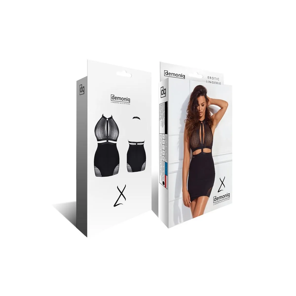 Schwarzes Minikleid LXManuela001 von Demoniq LadyX | Fesselliebe.de