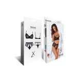 Schwarzes Set LXSarita001 von Demoniq LadyX | Fesselliebe.de