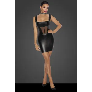 Wetlook Minikleid F257 von Noir Handmade Fucking Fabulous Collection