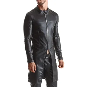Herren Mantel RMMario001 schwarz von Regnes Fetish Planet