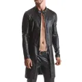 Herren Mantel RMMario001 schwarz von Regnes Fetish Planet