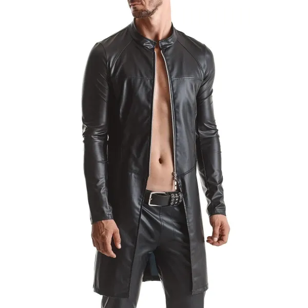 Herren Mantel RMMario001 schwarz von Regnes Fetish Planet | Fesselliebe.de