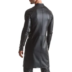 Herren Mantel RMMario001 schwarz von Regnes Fetish Planet