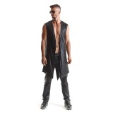 Halblanger Herren Mantel RMMarco001 schwarz von Regnes Fetish Planet | Fesselliebe.de