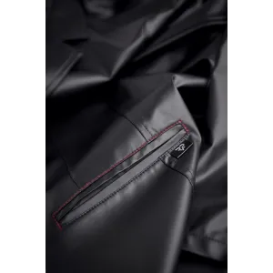 Halblanger Herren Mantel RMMarco001 schwarz von Regnes Fetish Planet