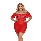 Rotes Chemise AA052940 von Anais Apparel Plus Size | Fesselliebe.de