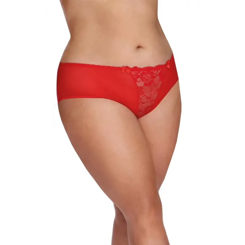 Roter Knickers mit Spitze AA052955 von Anais Apparel Plus Size | Fesselliebe.de