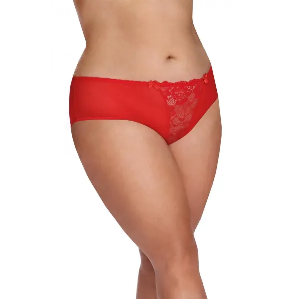 Roter Knickers mit Spitze AA052955 von Anais Apparel Plus Size | Fesselliebe.de